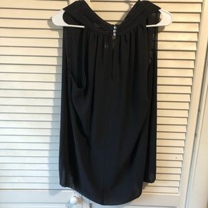 Vince Camuto black sleeveless blouse, size Large